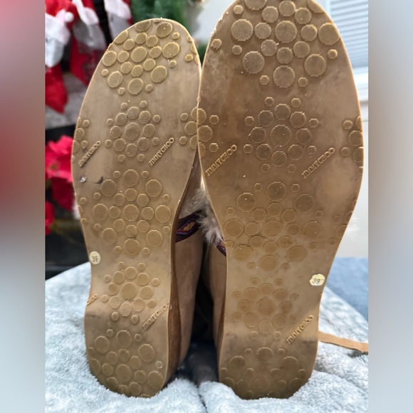 Jimmy Choo Beige Fur-Trimmed Winter Boots SZ 39 136Weekend Boot - Picture 4 of 15